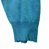 Ralph Lauren Sport Womens Blue V-Neck Sweater Boyfriend Fit Sz- XL