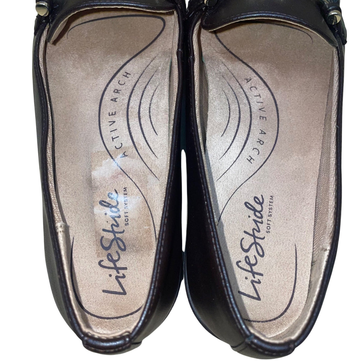 LifeStride Women’s Brown All Man-Made Slip-On Nominate Loafer Shoes Size 7M