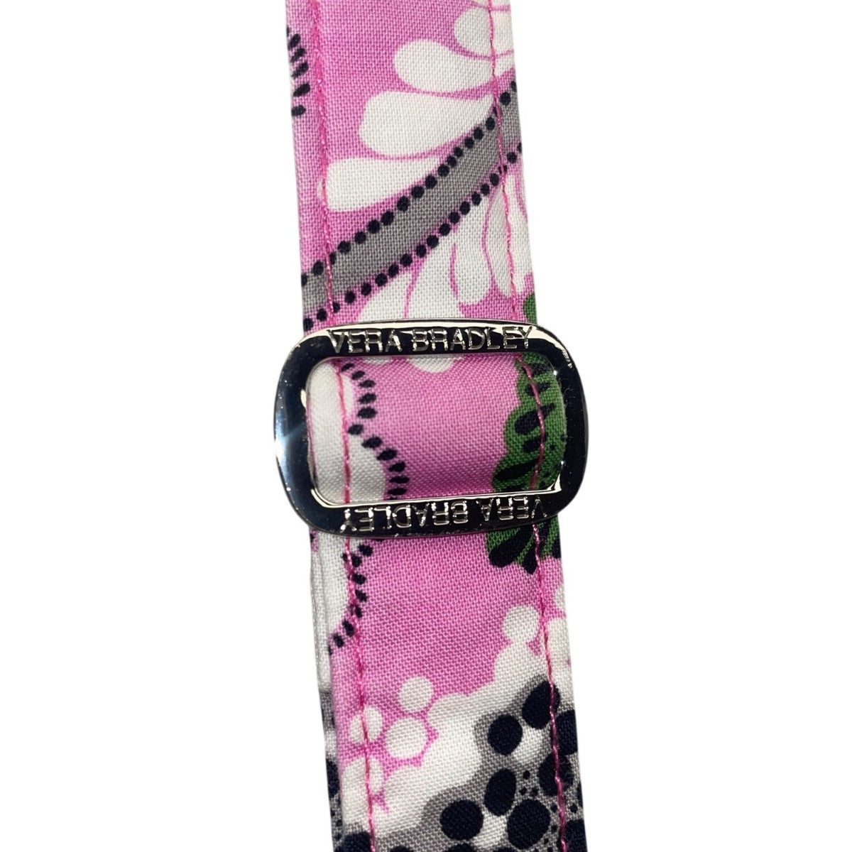Vera Bradley Women’s Pink & Green Quilted Floral Print Adjustable Crossbody Bag