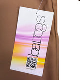 Baltogs Womens Tan Scoop Neck & Long Sleeve Stretch Catsuit Size M