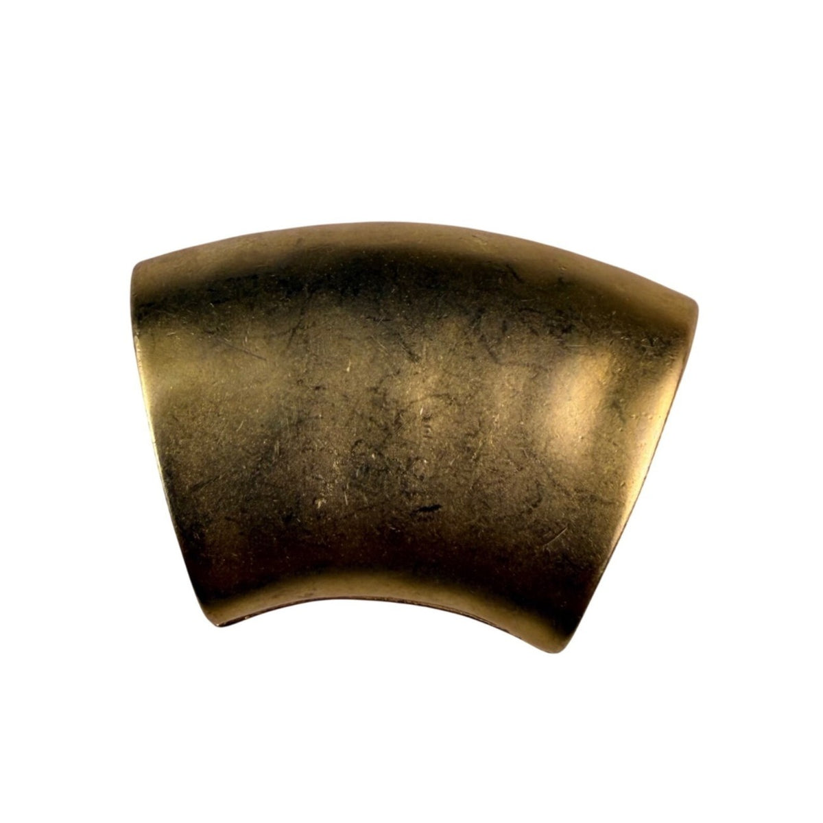 Gold Tone Womens Scarf Holder Vintage Polished Metal Accessory Curved Design