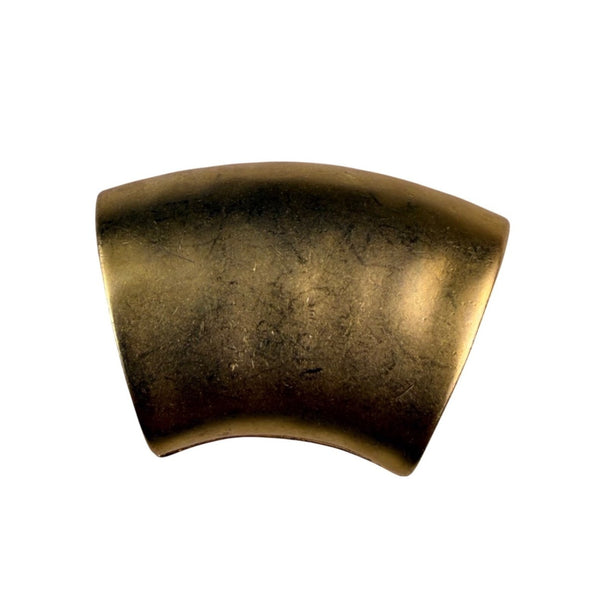 Gold Tone Womens Scarf Holder Vintage Polished Metal Accessory Curved Design