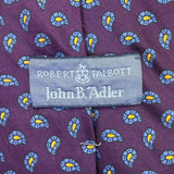 Robert Talbott Mens Purple Silk Necktie Paisley Print 57
