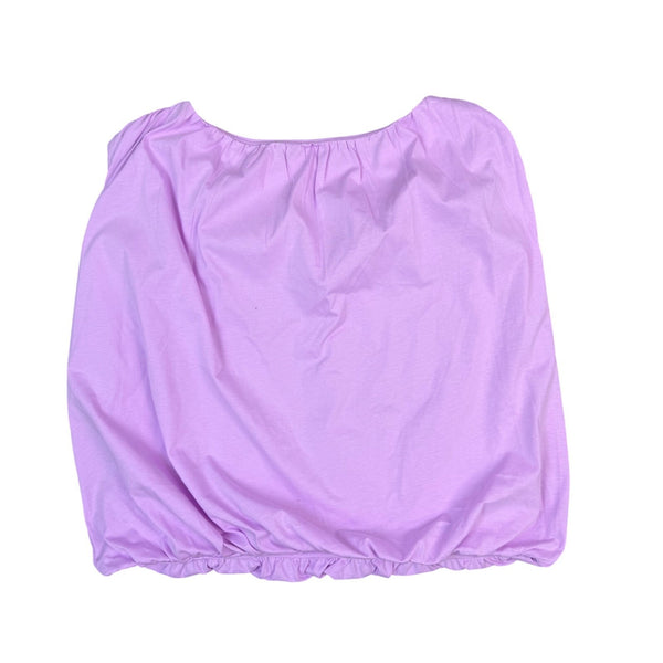 Loft Womens Purple Cotton Sleeveless Blouse With Elastic Hem Lightweight Size L