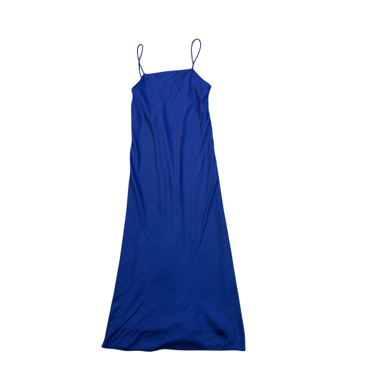 Banana Republic Women’s Blue Satin Strappy Maxi Dress Lightweight Stylish Sz XS