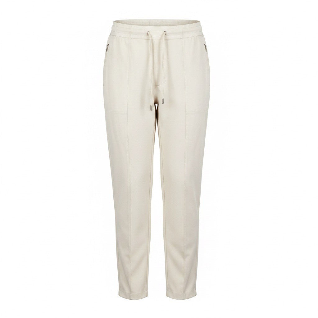 Lou & Grey Womens Ivory Polyester Blend Elastic Waist Jogger Pants Size XS