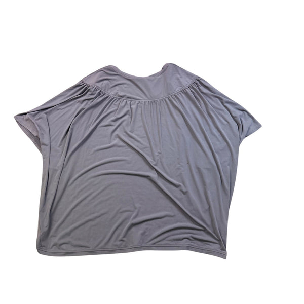 Fashion Bug Womens Gray Kimono Top Beaded Shoulder Size 3X