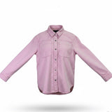 Di Marzio Bagatelle Womens Pink Long Sleeve Button-Up Shirt Causal Style Sz S