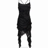 Fashion Nova Womens Black Floral Ruched Midi Dress Elegant Design Size XL