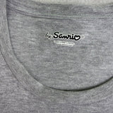 Sanrio Men Gray Cotton/Polyester Gudetama Graphic T-Shirt Humor Cute Design