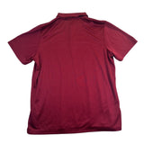 Adidas Mens Red Polyester Polo Shirt  Short Sleeve Classic Fit Style Size XL