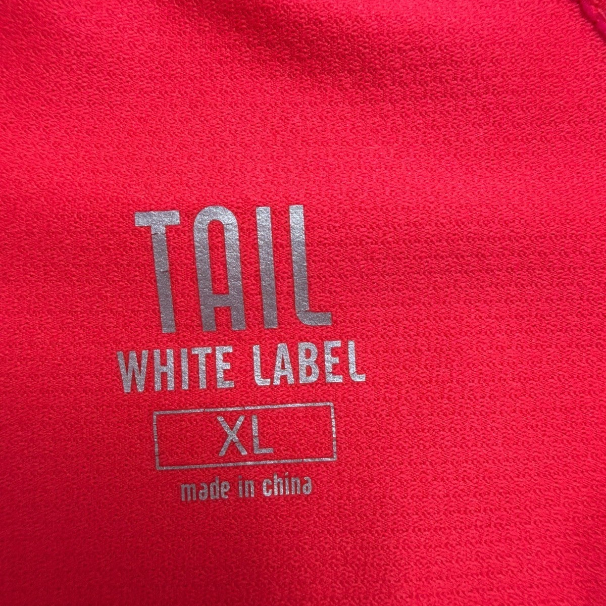 Tail Womens Red Polyester/Spandex Short Sleeve Half-Zip Performance Polo Shirt X