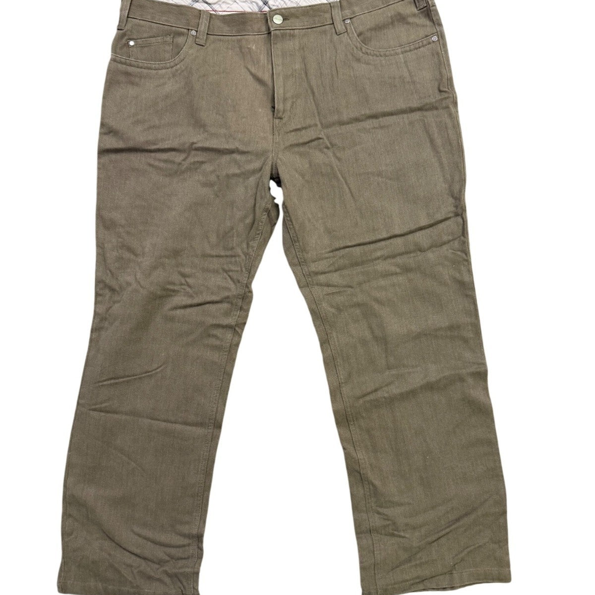 Kenneth Cole Mens Olive Straight-Leg PantsStylish & Comfortable Sz 42X30