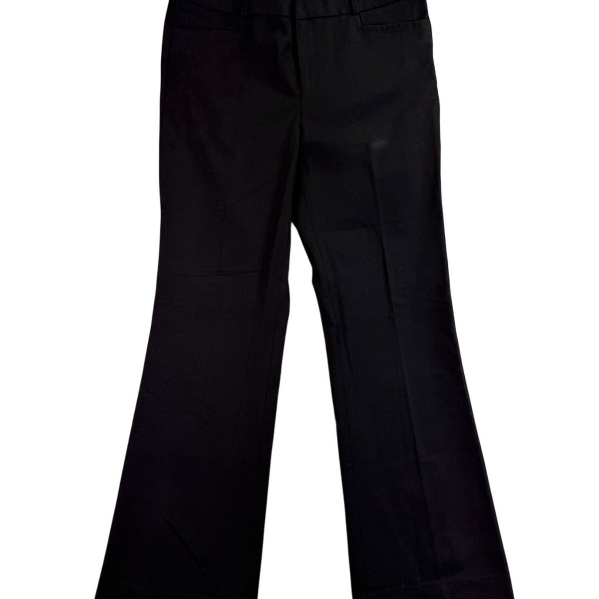 Banana Republic Womens Black Stretch Flare Pants The Sloan Fit Size 12