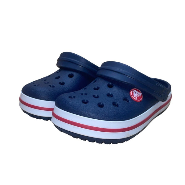 Crocs Kids Navy Blue Classic Rubber Clog Sandals Size C10