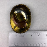 Vintage Brass & Copper Belt Buckle Made In India