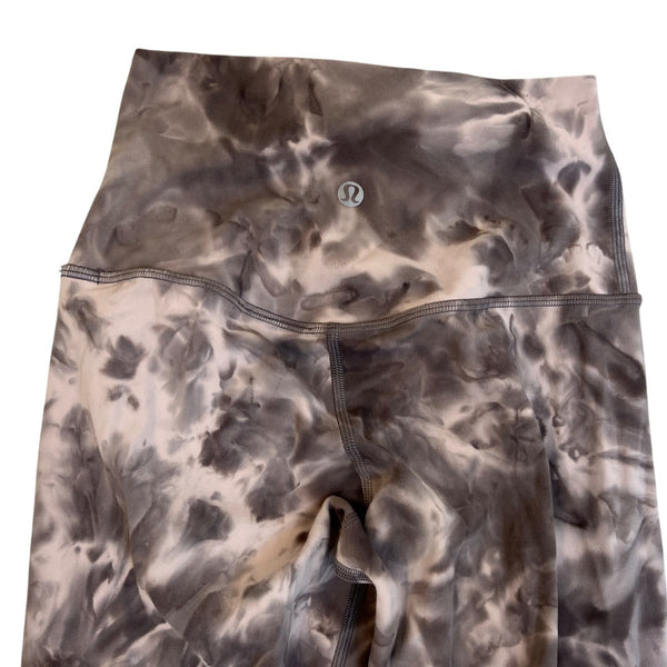 Lululemon Womens Tie-Dye Sports Bra & Leggings Set High-Waisted Stretchy Sz 2