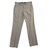 Izod Mens Beige Stretch Golf Pants With Flat Front & Belt Loops Size 32 L32