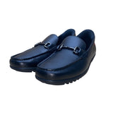 MJNY Marc Joseph Men’s Black Horse-bit Accent Slip-On Driving Loafers Size 8.5