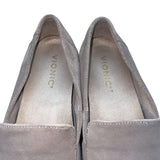 Women’s Taupe Suede Comfort Lug Sole Slip-On Kensley Loafers Size 7.5