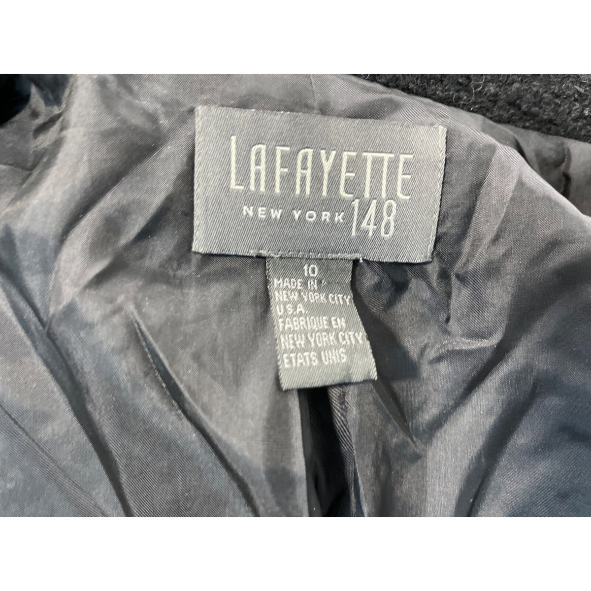 Lafayette Women's Black Wool Blazer Sz 10
