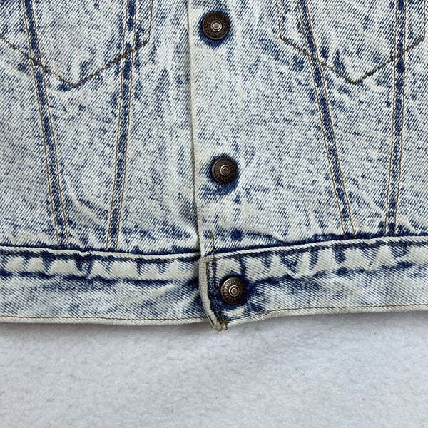 Levis Kids Sherpa Lined Denim Jacket Blue Faded Look Cozy & Stylish Outerwear
