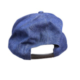 Marvel Mens Blue Cotton Punisher Snapback Hat Adjustable Denim Skull Accents