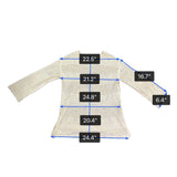 Cupshe Womens Beige Crochet Beach Cover-Up Sweater Lightweight Casual Sz M