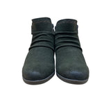 Earth Origins Women’s Olive Perforated Suede Collette Cheryl Ankle Boots Size 8
