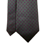Chaps Ralph Lauren Mens Green & Pink All Silk Patterned Tie Classic Neckwear