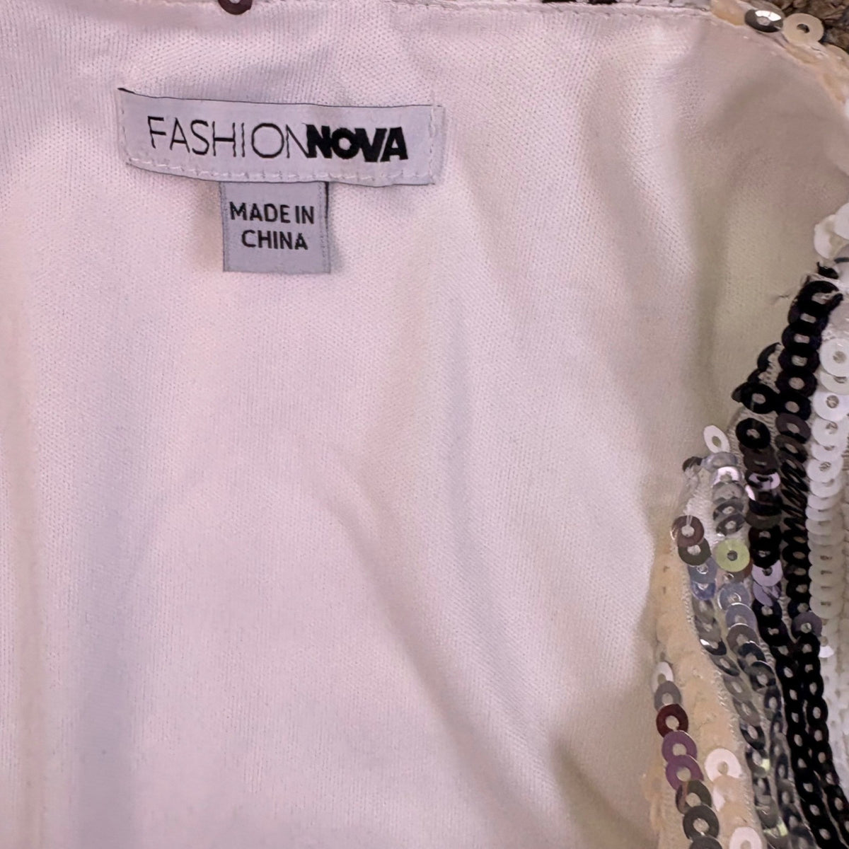 Fashion Nova Womens Multicolor Polyester Striped Sequin Blazer Dress Size S