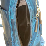 Tumi Women’s Blue Nylon With Multiple Zipper Pockets Adjustable Straps Backpack