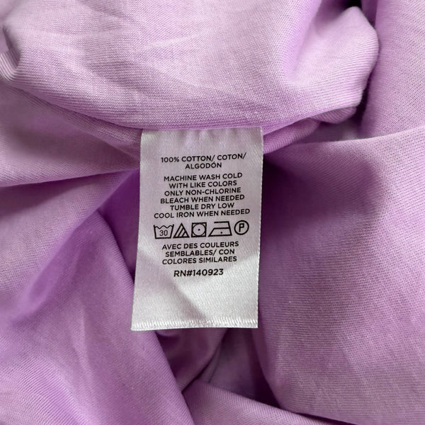 Loft Womens Purple Cotton Sleeveless Blouse With Elastic Hem Lightweight Size L