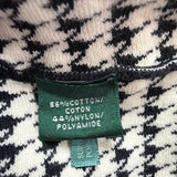 Lauren Ralph Lauren Womens Black & White Houndstooth Pleated Dress Sz M
