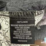 Westport Black Mens Blue Linen Drawstring Casual Pants Relaxed Fit Size XLT