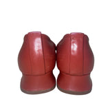 Fausto Santini Women’s Red Leather Round Toe Low Heel Shoes Size 38