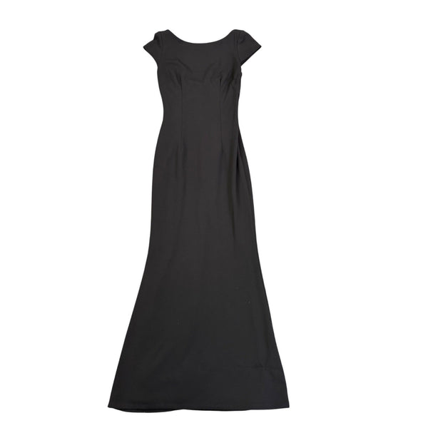 Katie May Womens Black Formal Maxi Dress Elegant Cap Sleeve Size 4