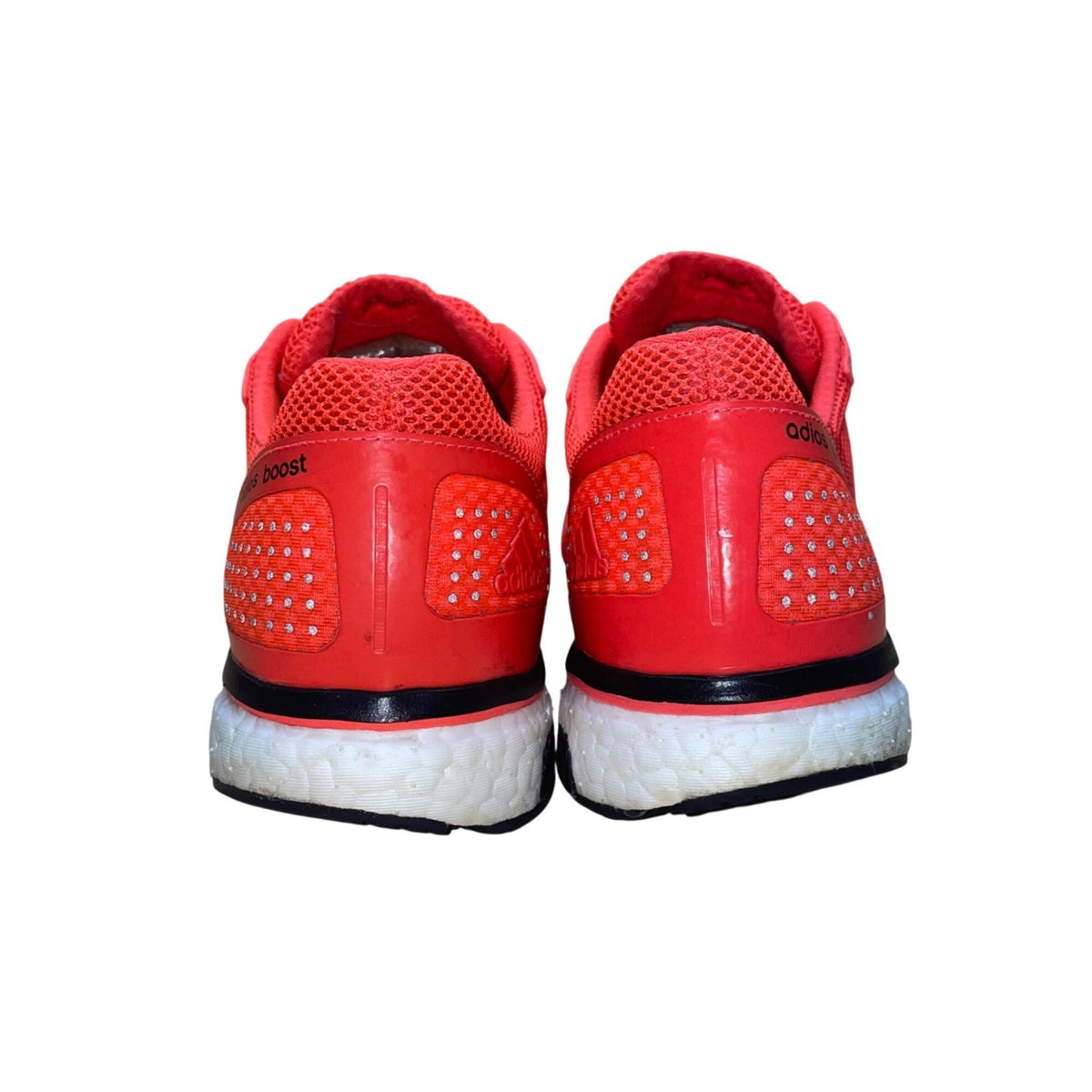 Adidas Men’s Solar Red Mesh Adios Boost Endless Energy Running Shoes Size 12.5