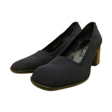Via Spiga Women’s Navy Blue Elastic Round Toe Block Heel Pumps Size 7.5