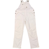 Carhartt Womens White Canvas Rugged Flex Bib Overalls Loose Fit Sz XL (16-18)