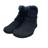 Bass Women’s Brown Suede Faux Fur Lined Zippered Closure Ankle Boots Size 7M