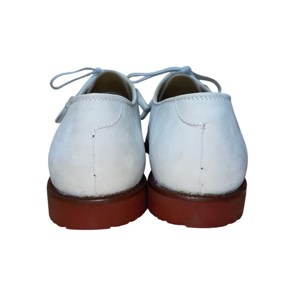 J. Murphy Men’s White Leather Moran Dress Oxford Shoes Size 10.5 M