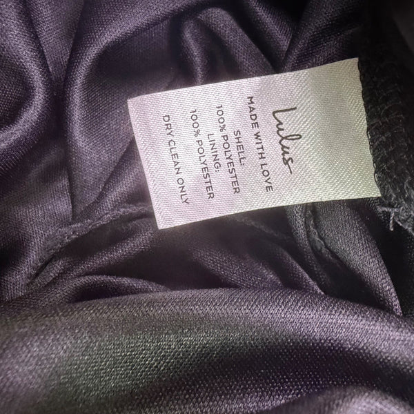 Lulus Womens Black Maxi Dress V-Neck Formal Evening Gown Elegant Design Sz  XS 