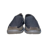 Skechers Men’s Brown Mesh & Leather Slip-On Relaxed Fit Loafers Size 10.5