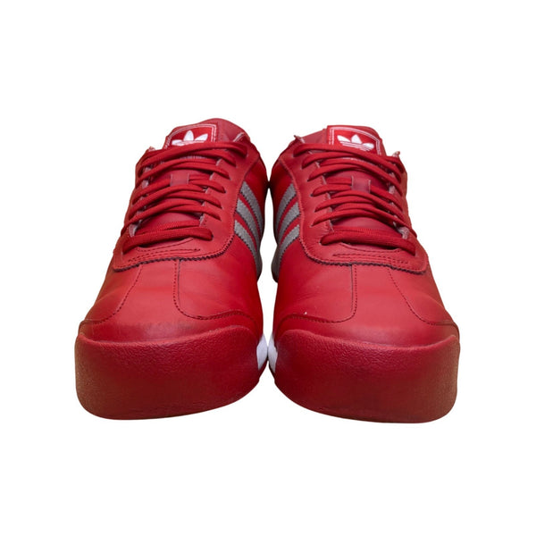 Adidas Men’s Red Leather With Silver Stripes Lace-Up Samoa Sneakers Size 12