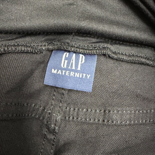 Gap Maternity Black Full Panel Relaxed Jeans Regular Stretch Sz 31/12