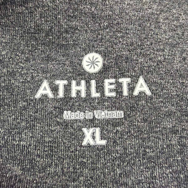 Athleta Womens Gray Nylon Blend Yoga Pants Flare Leg Stretch Activewear Size XL