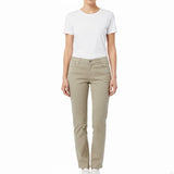 Mineral Women’s Olive Cotton & Elastane Straight-Leg Pants Size 28 - New