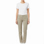 Mineral Women’s Olive Cotton & Elastane Straight-Leg Pants Size 28 - New
