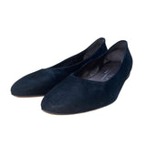 AGL Women’s Black Suede Leather Sole Slip-On Ballet Flats Size 37.5